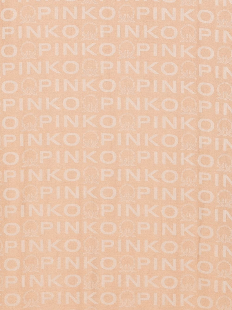 PINKO logo frayed scarf outlook