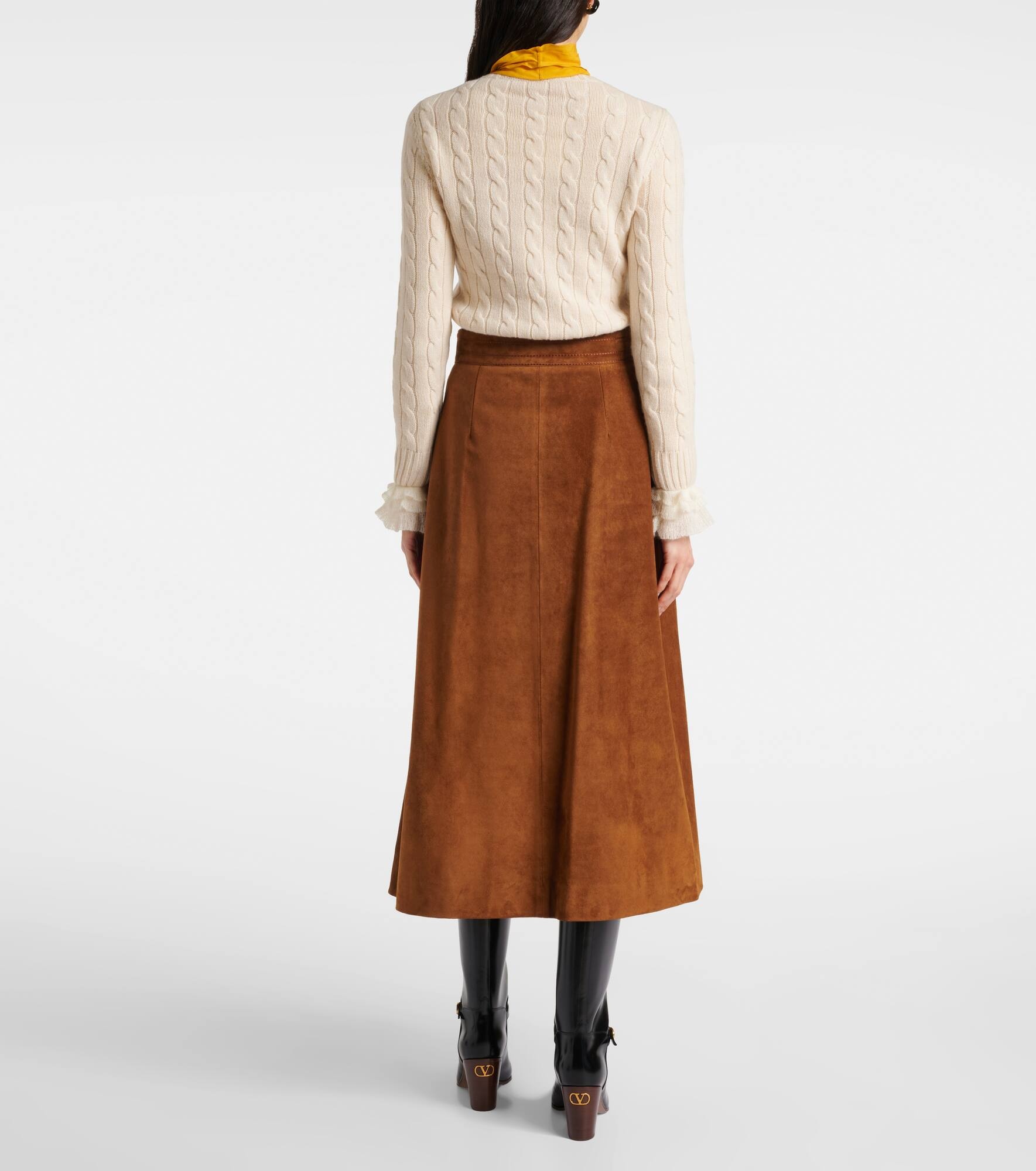 Suede midi skirt - 3