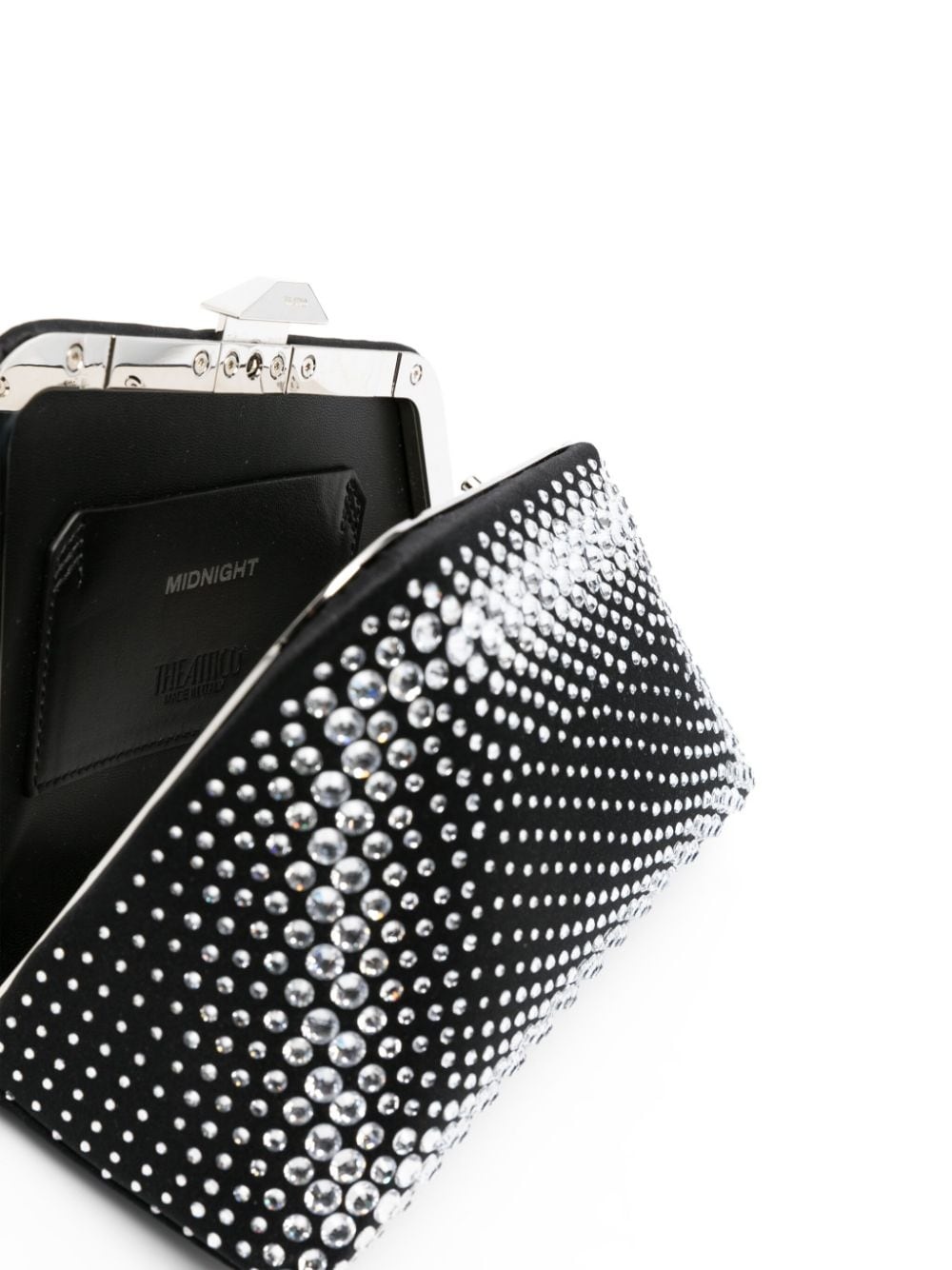 Midnight rhinestone-embellished clutch bag - 5