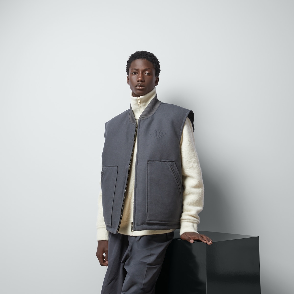 Reversible cotton canvas vest - 5