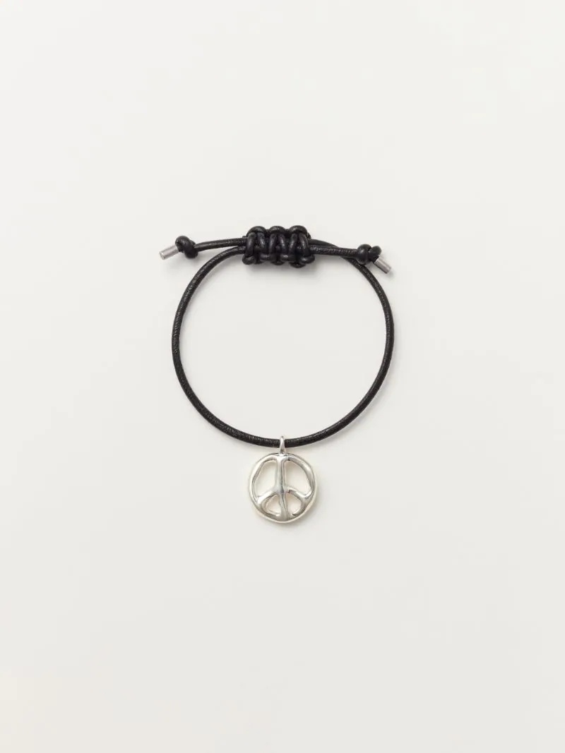 PEACE LEATHER BRACELET - 1