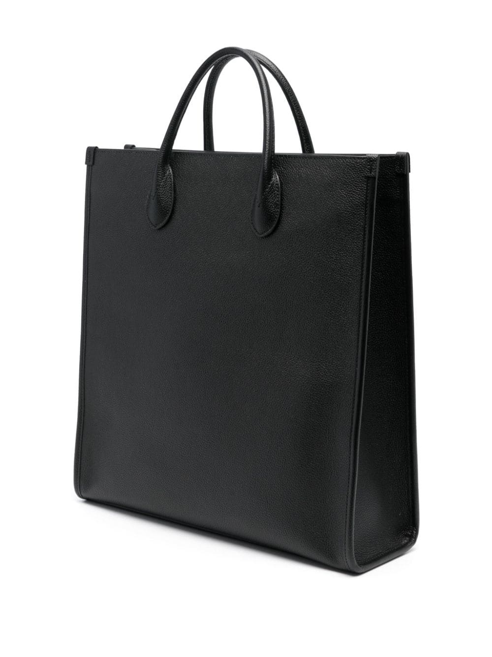 logo-embossed leather tote bag - 3