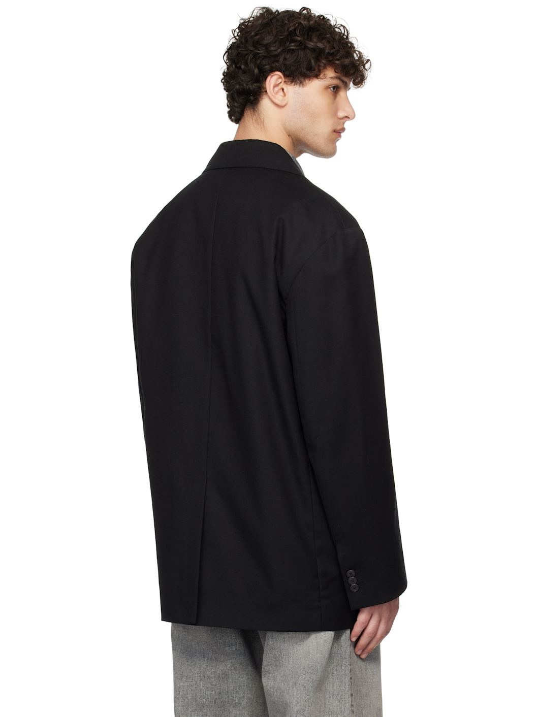 Black Tricky Blazer - 3
