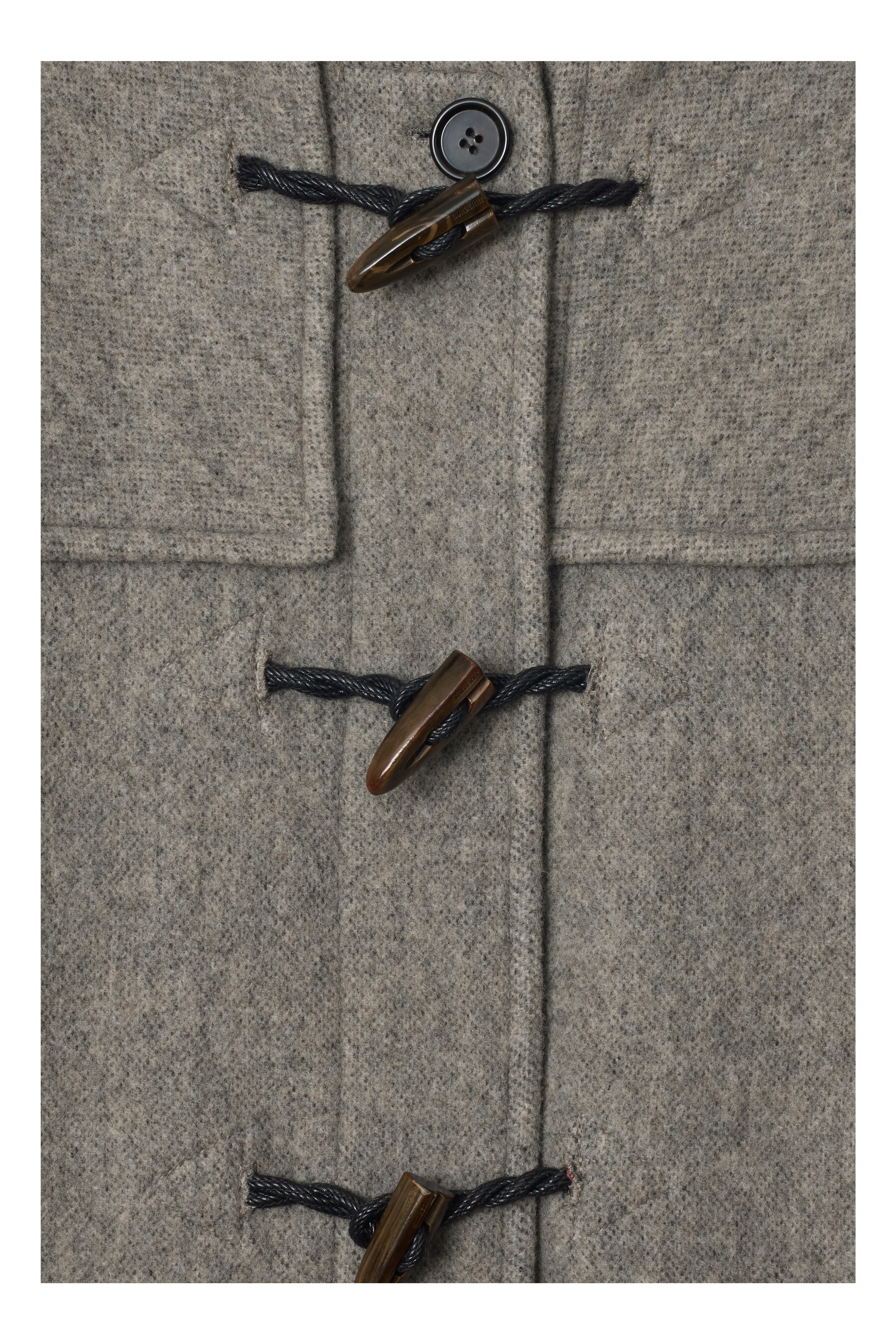 burberry Wool Duffle Coat in Limestone at Nordstrom - 6