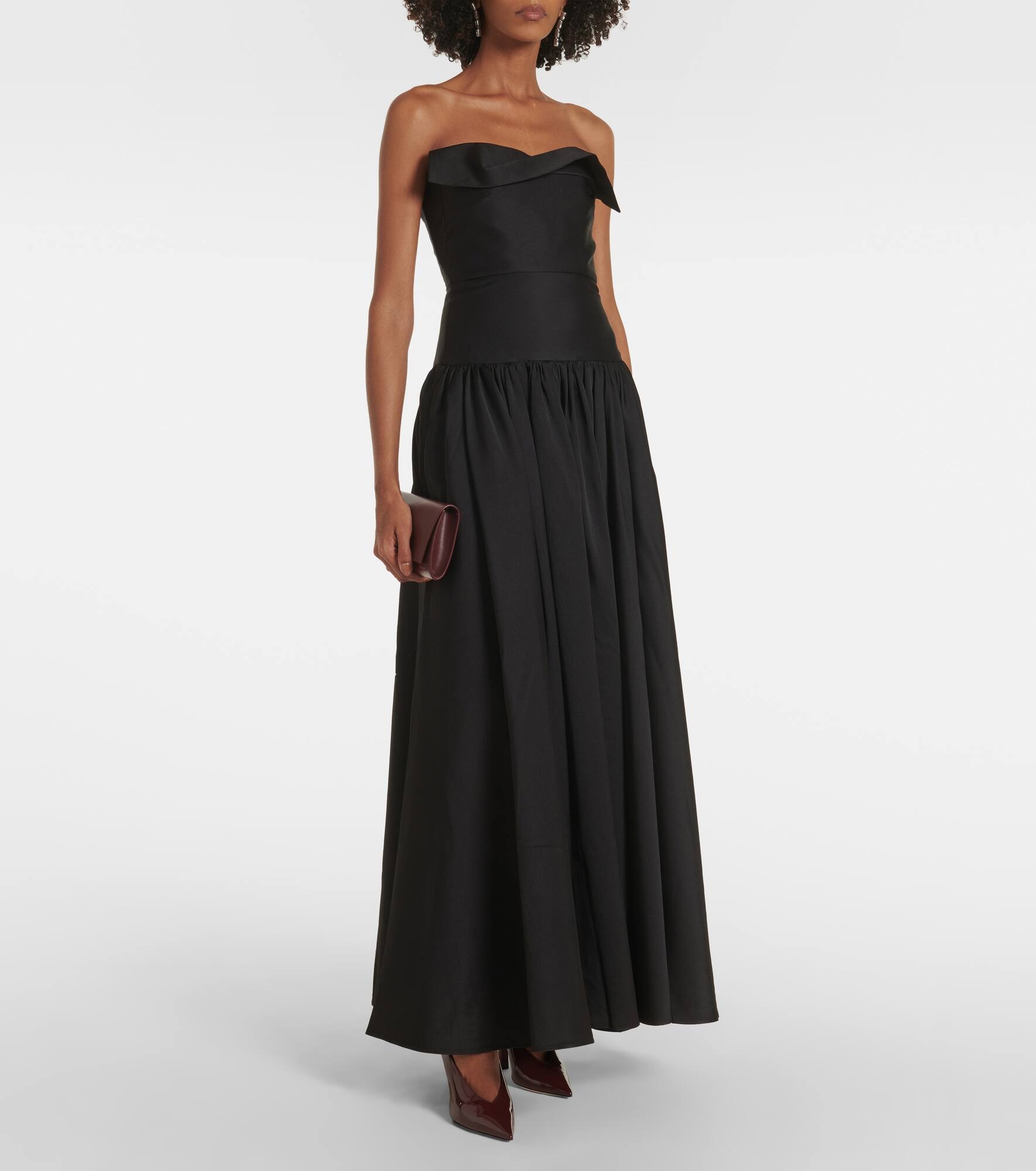 Strapless silk-blend taffeta gown - 2