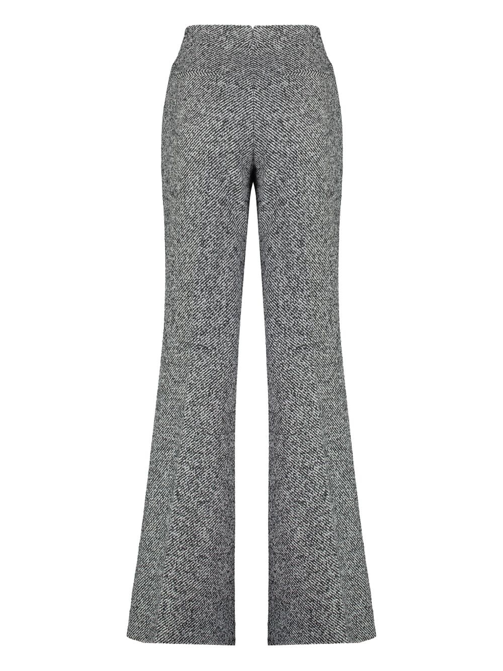 tweed flared trousers - 2