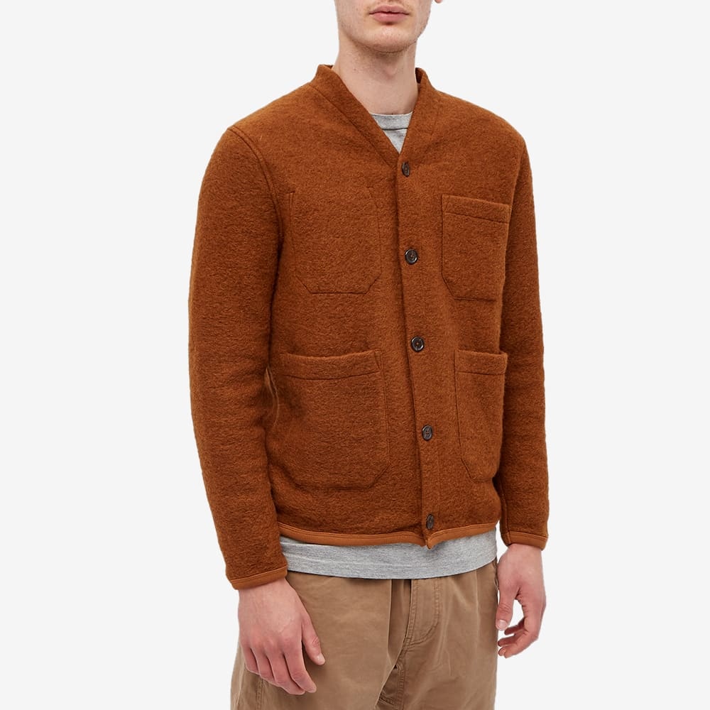 Universal Works Wool Fleece Cardigan - 3