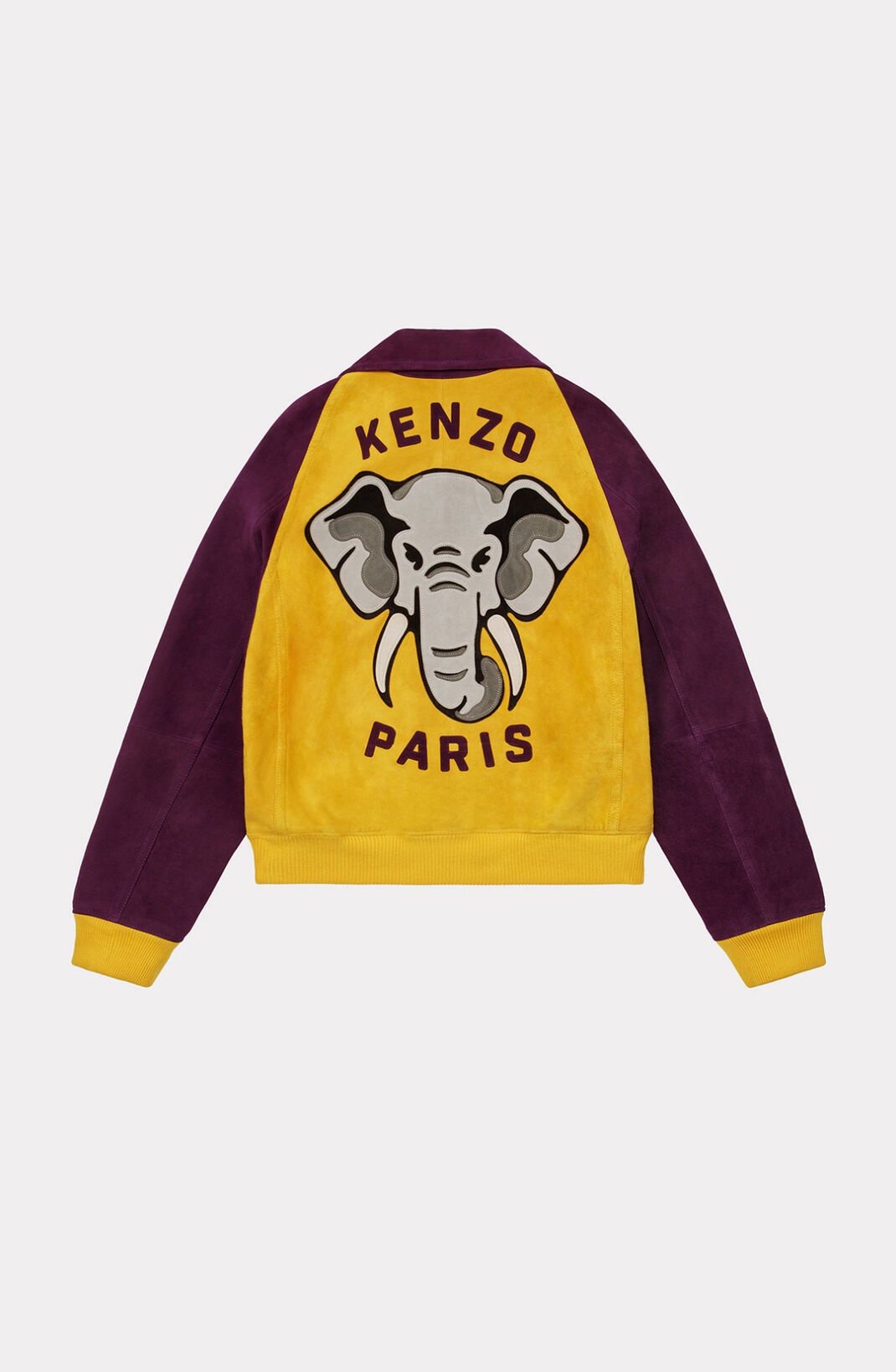 'KENZO Elephant' suede varsity jacket - 2