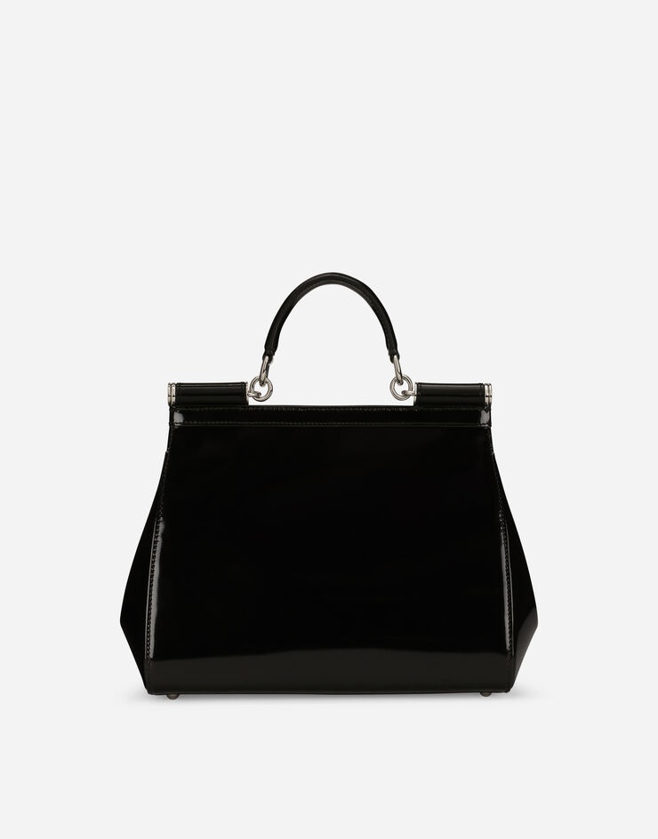 Medium Sicily bag in polished calfskin - 4