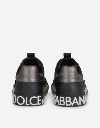 Dolce & Gabbana Calfskin 2.Zero custom sneakers with contrasting details outlook
