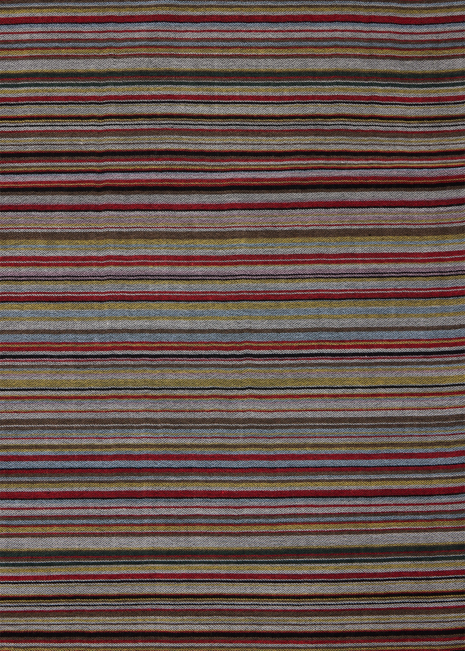 'Signature Stripe' Silk-Wool Blend Scarf - 3