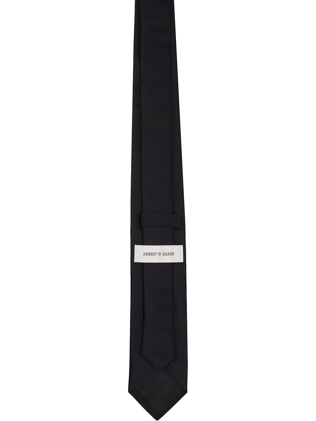 Black Satin Tie - 2