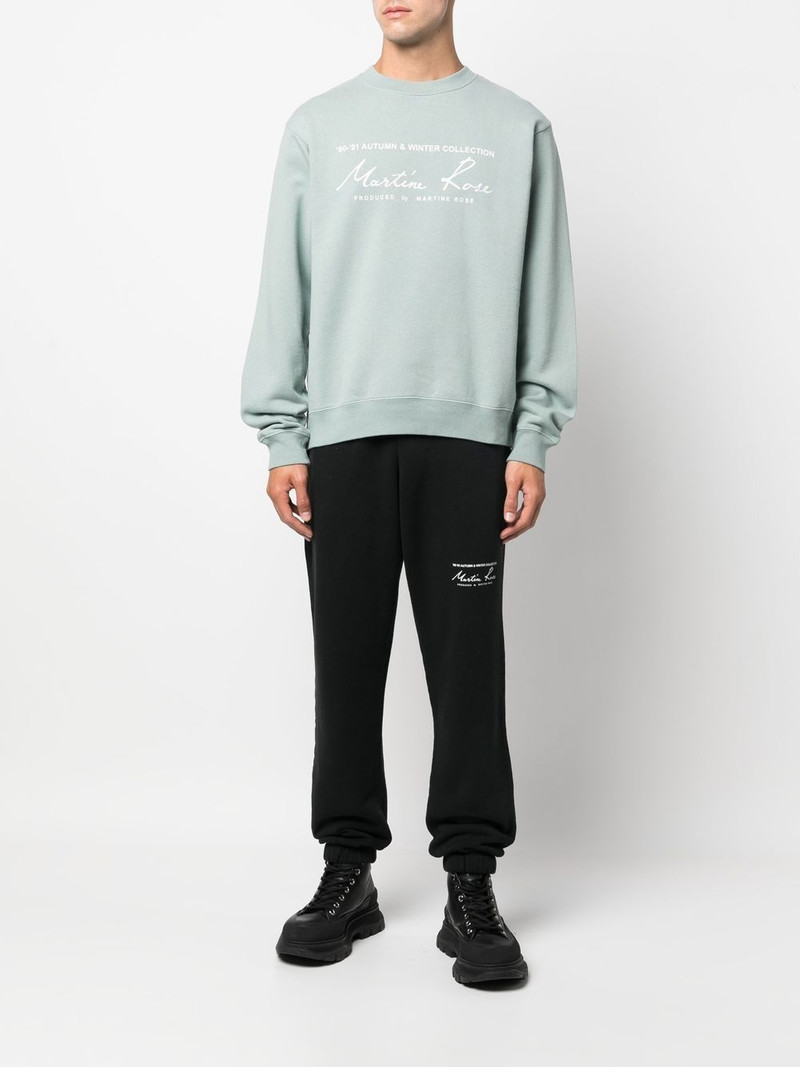 Martine Rose logo-print long-sleeve sweatshirt outlook