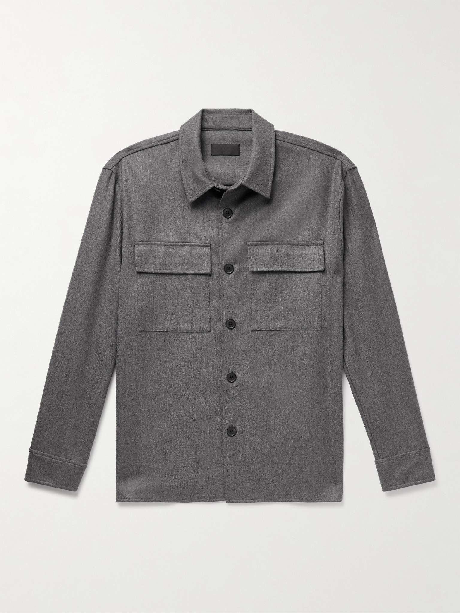Zeno Virgin Wool-Twill Shirt - 1