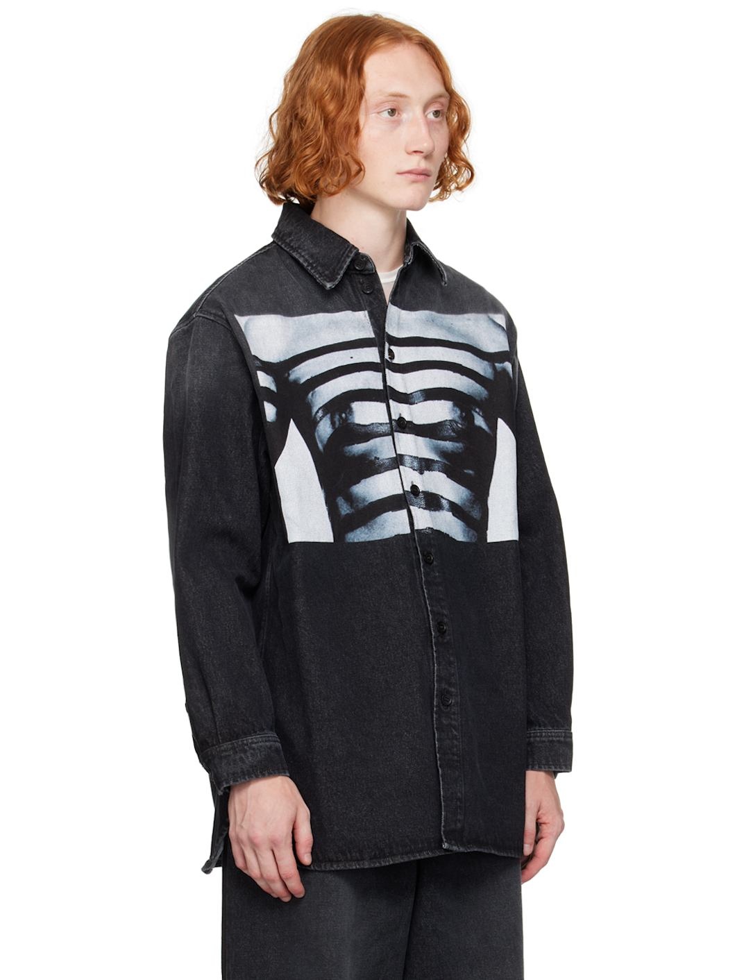 Black 'The Body Marinière' Denim Shirt - 2
