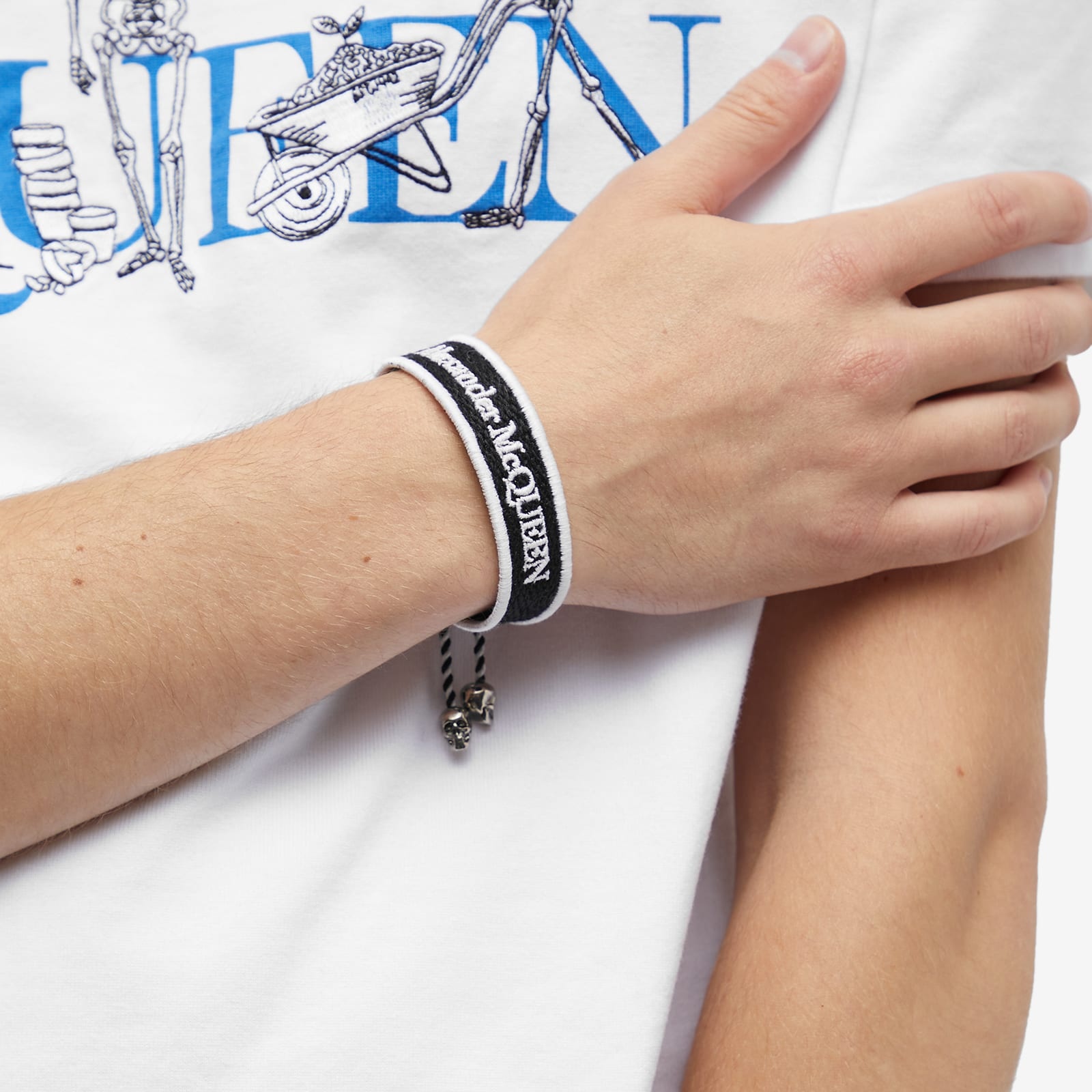 Alexander McQueen Woven Logo Bracelet - 3