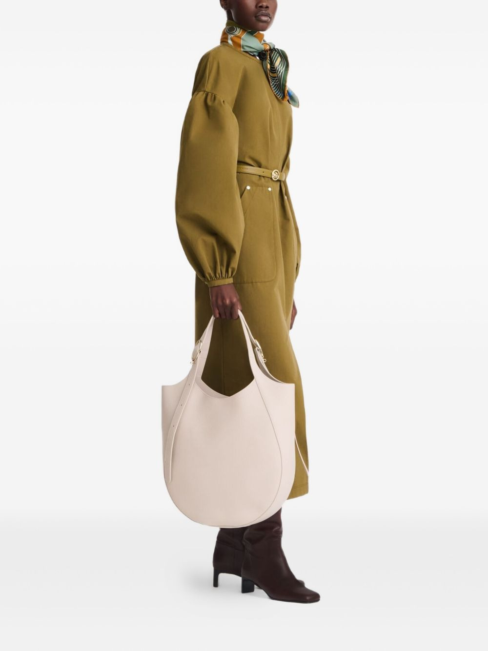 Le Foulonné XL leather tote bag - 2