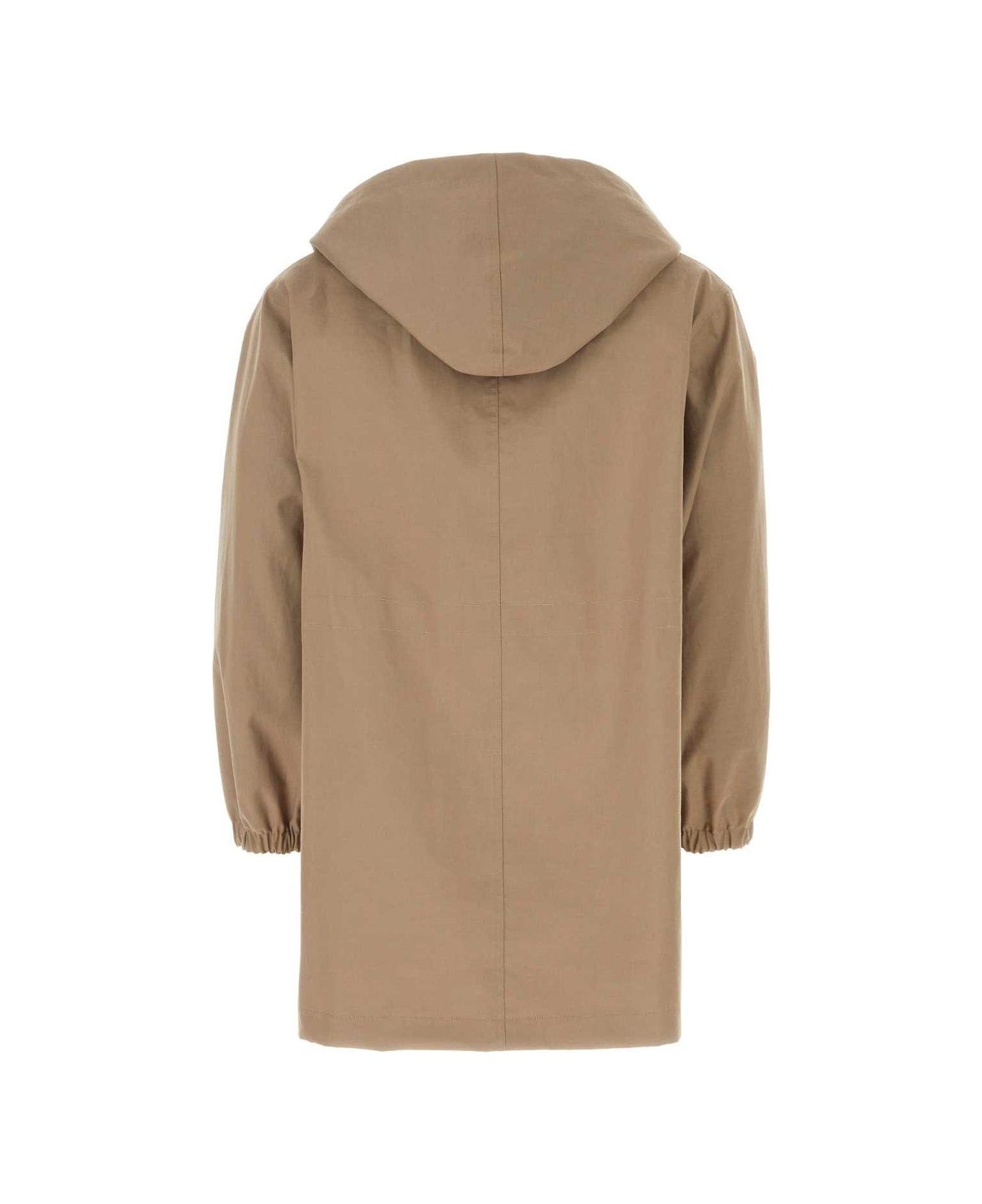 Logo Detailed Hooded Parka Jacket - 2