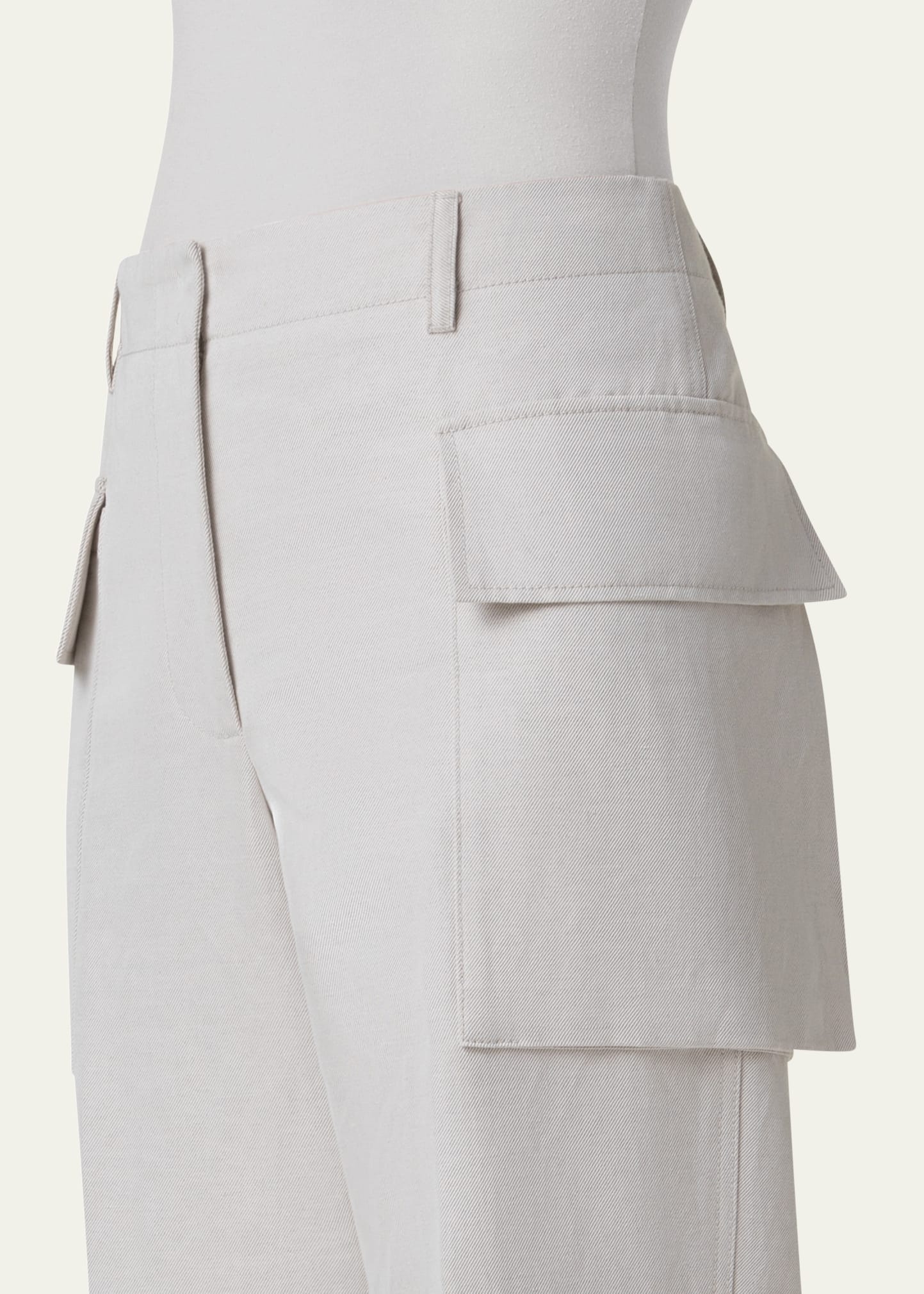 Marley Cropped Cotton-Linen Cargo Pants - 5