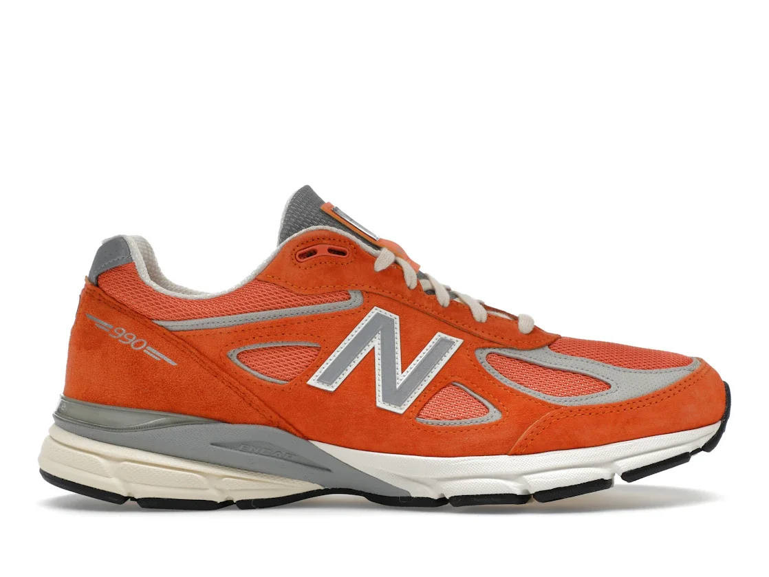 New Balance 990v4 MiUSA Aime Leon Dore Red Clay - 1