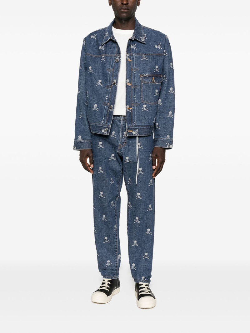 mastermind JAPAN skull-crossbones denim jacket outlook
