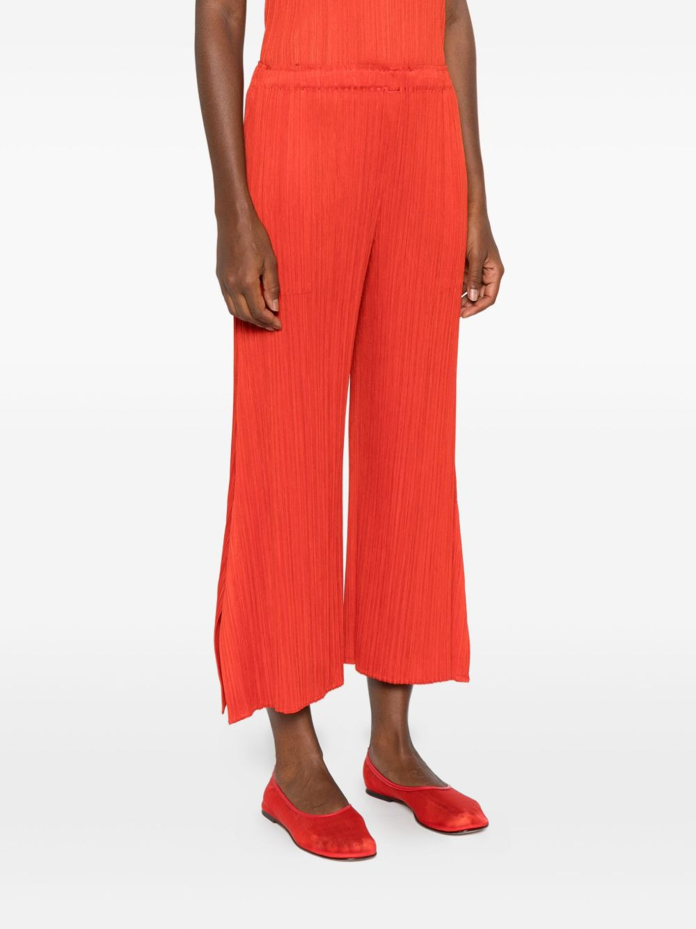 plissé elasticated trousers - 3