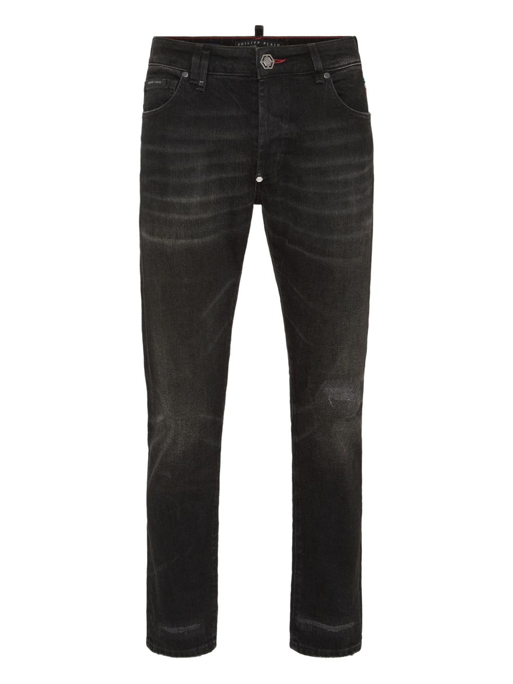 logo-patch skinny jeans - 1