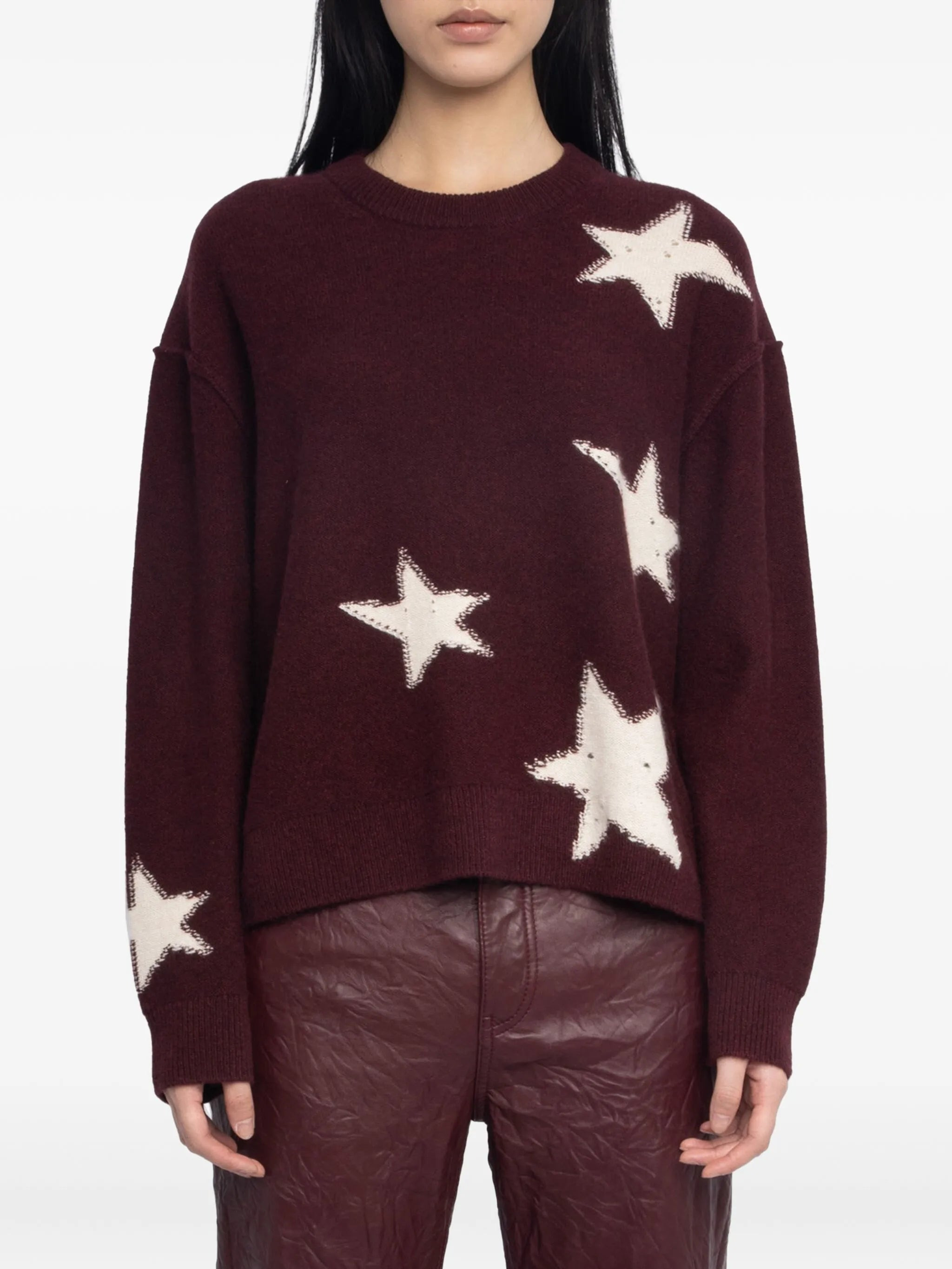 Zadig & Voltaire Star-pattern Cashmere Jumper - 2