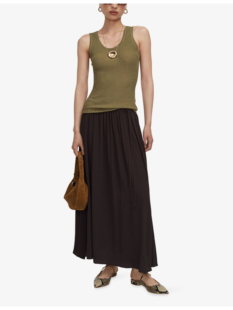 JOSEPH Elba Tie-Waist Crepe Maxi Skirt outlook