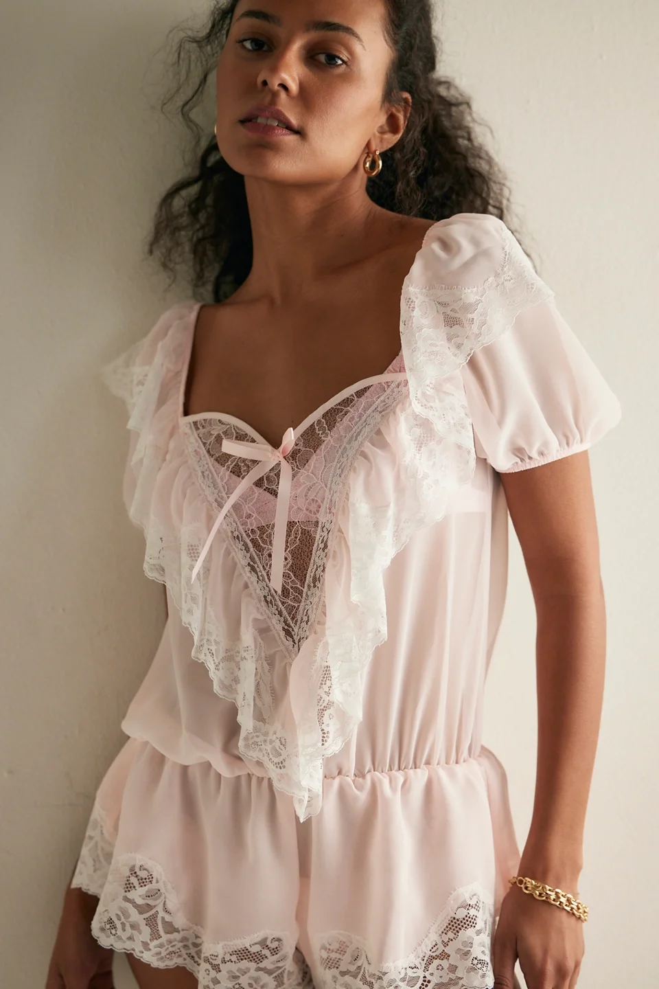 For Love & Lemons Grace Romper - 1