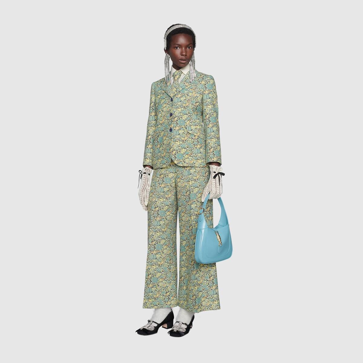 Gucci Liberty floral wool wide pant  - 2