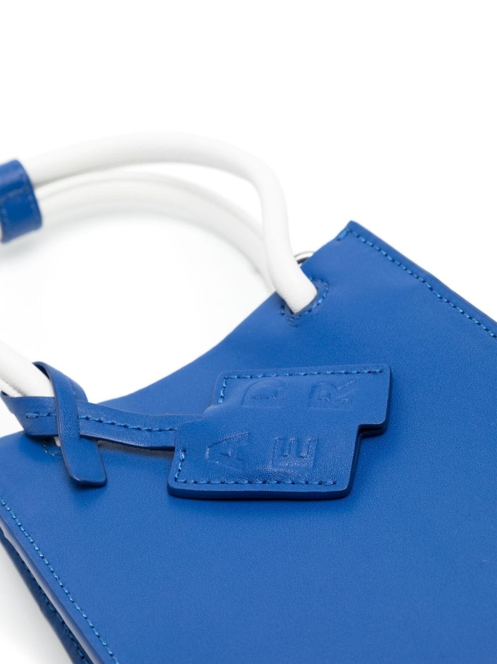 logo-print leather bag - 4
