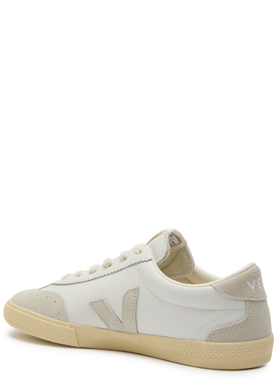 Veja Volley Panelled Grained Leather Sneakers - 2