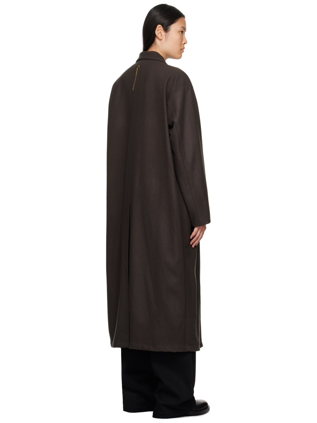 Gray Seam Pocket Coat - 3