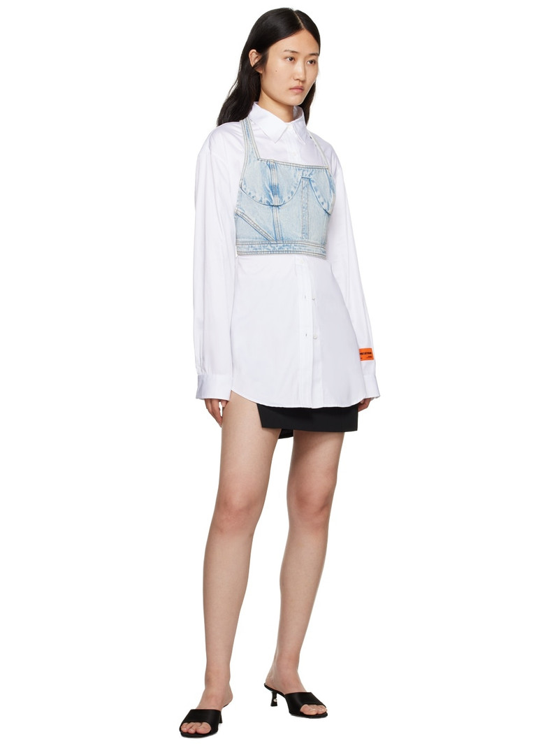 Heron Preston logo-patch mini skirt outlook