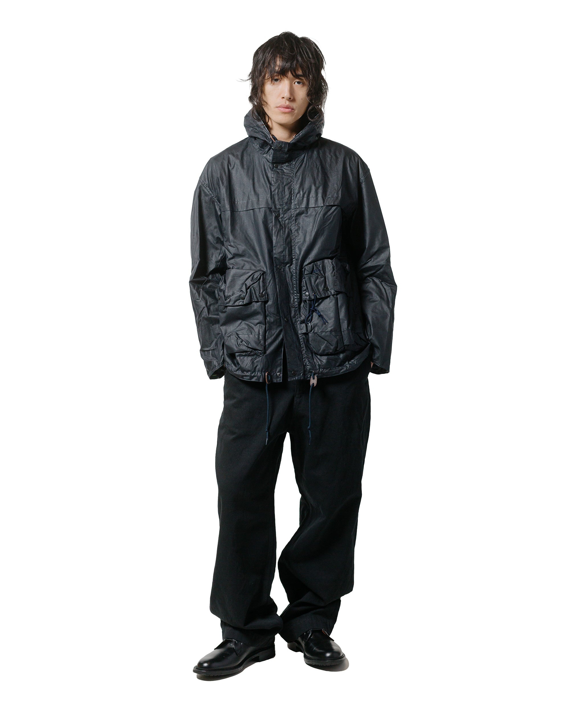 Modified Durham Waxed Jacket Navy - 4