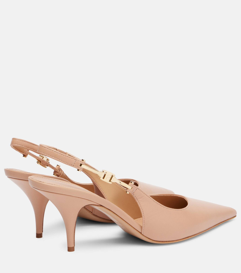 Tally 70 leather slingback pumps 2