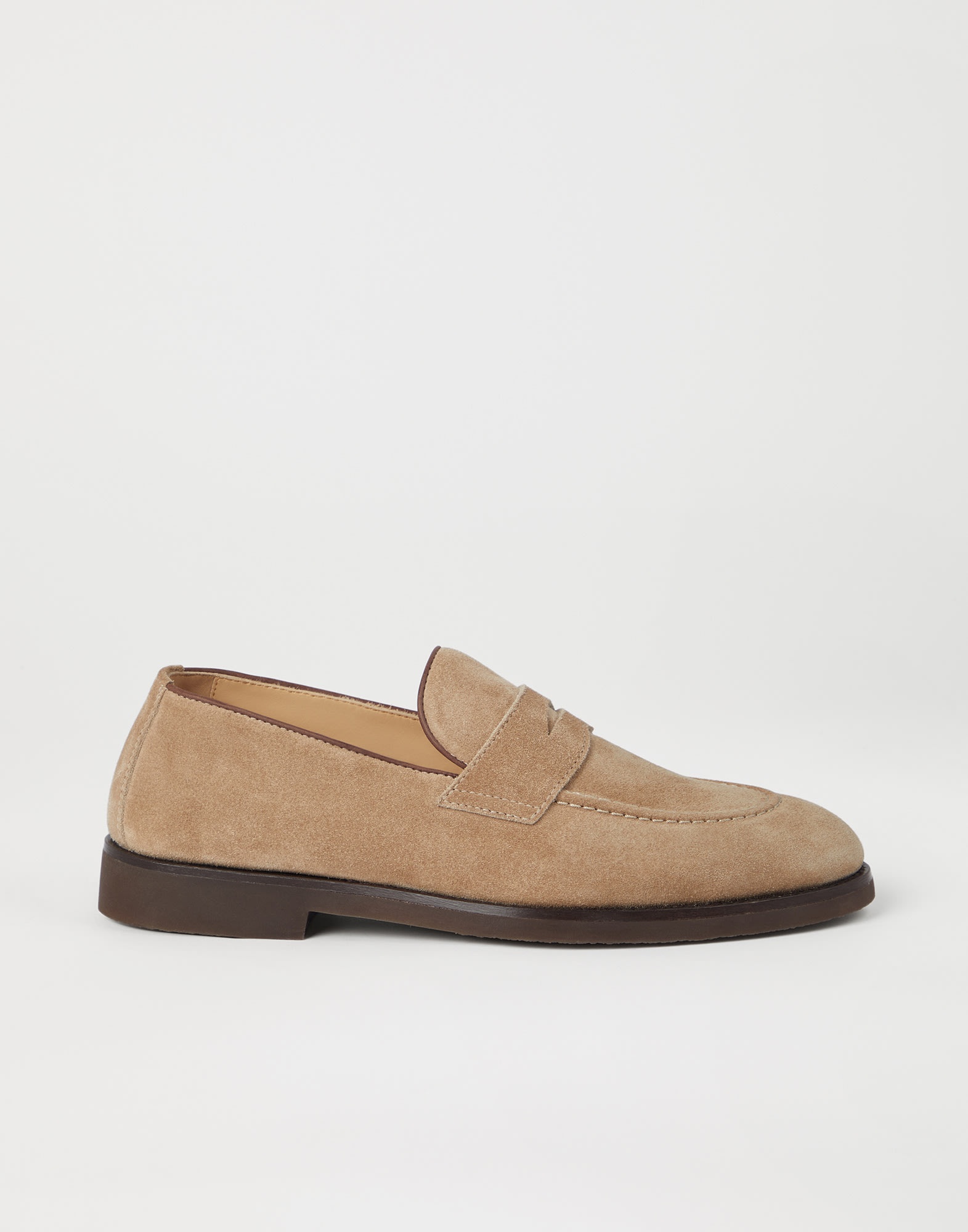 Washed suede penny loafers - 5
