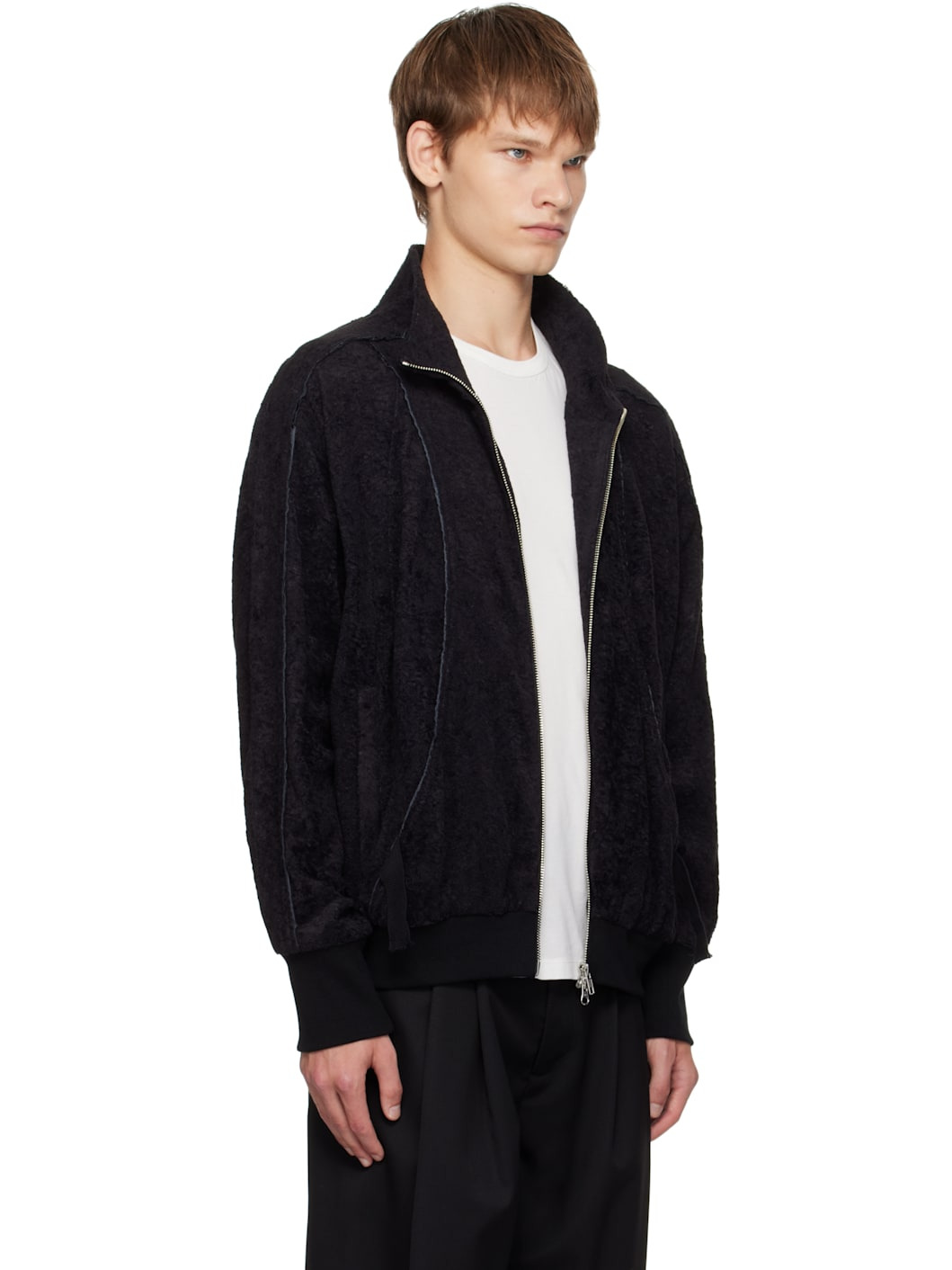 Black Teardrop Track Jacket - 2