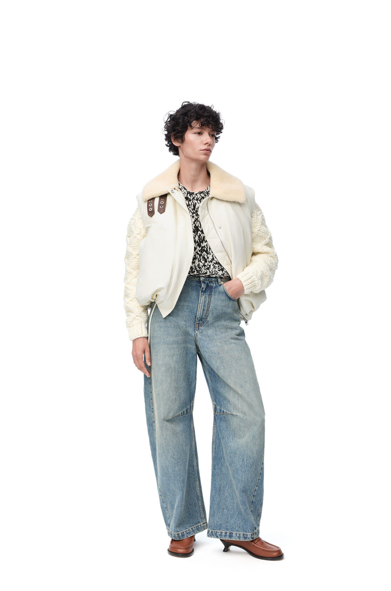 Loewe Puffer vest in cotton blend outlook