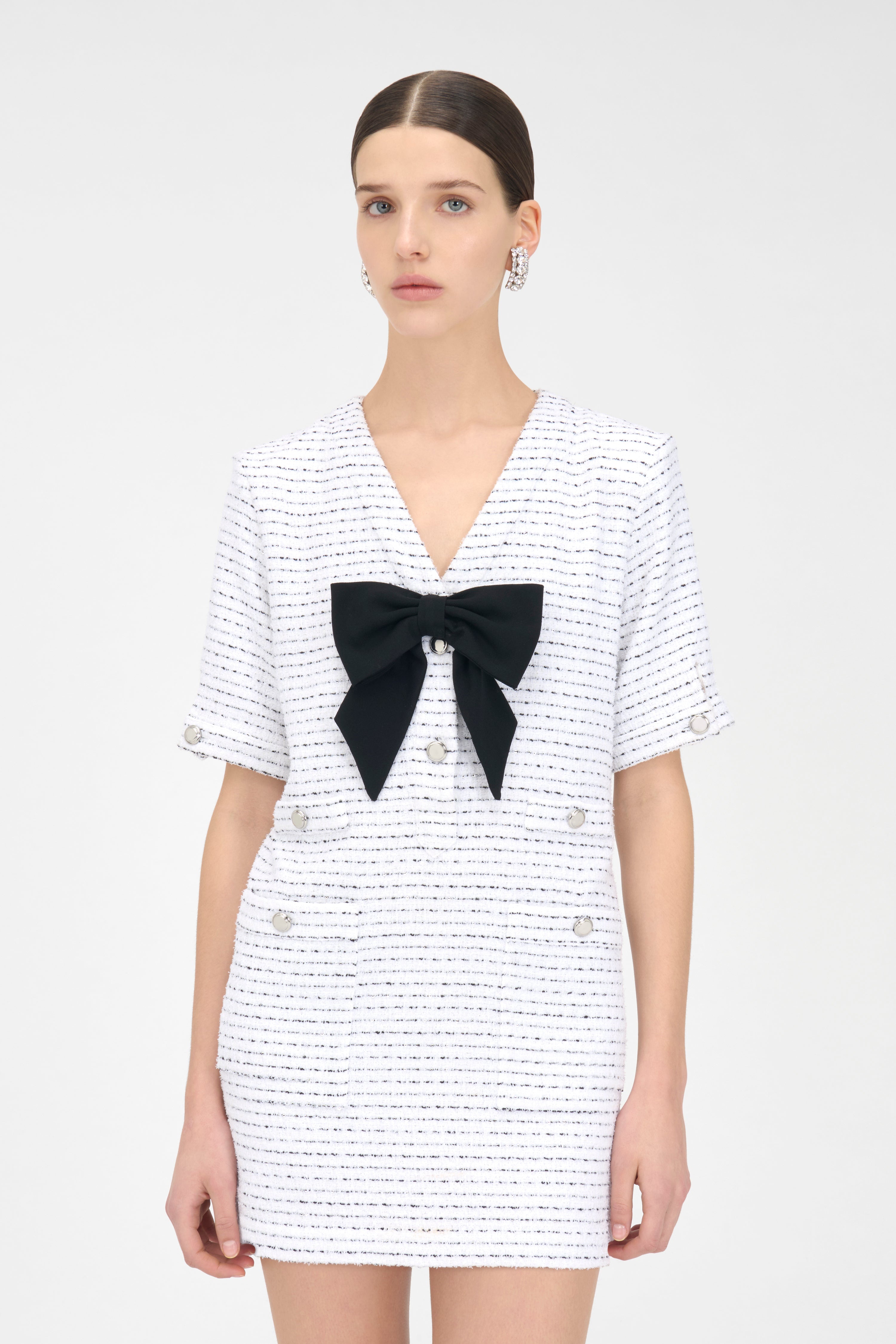 SEQUIN TWEED MINI DRESS - 5
