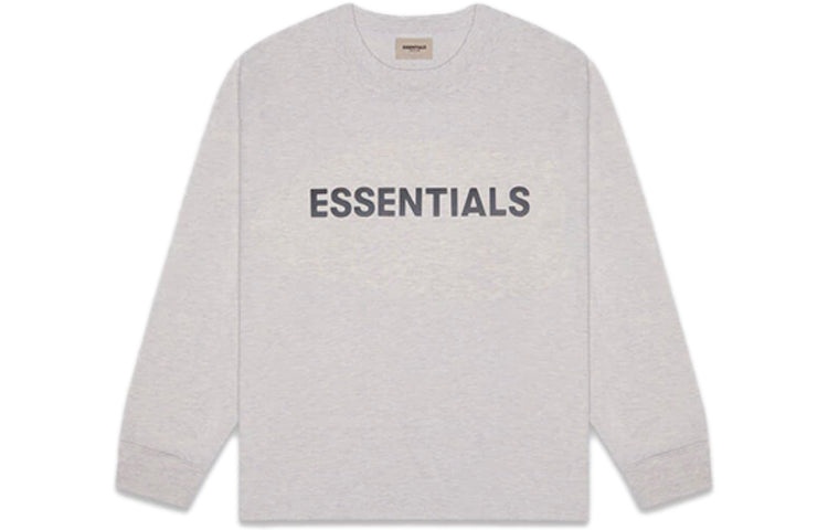 Fear of God Essentials FW20 Long Sleeve Logo Tee 'Heather Oatmeal' 0125250500230260 - 2