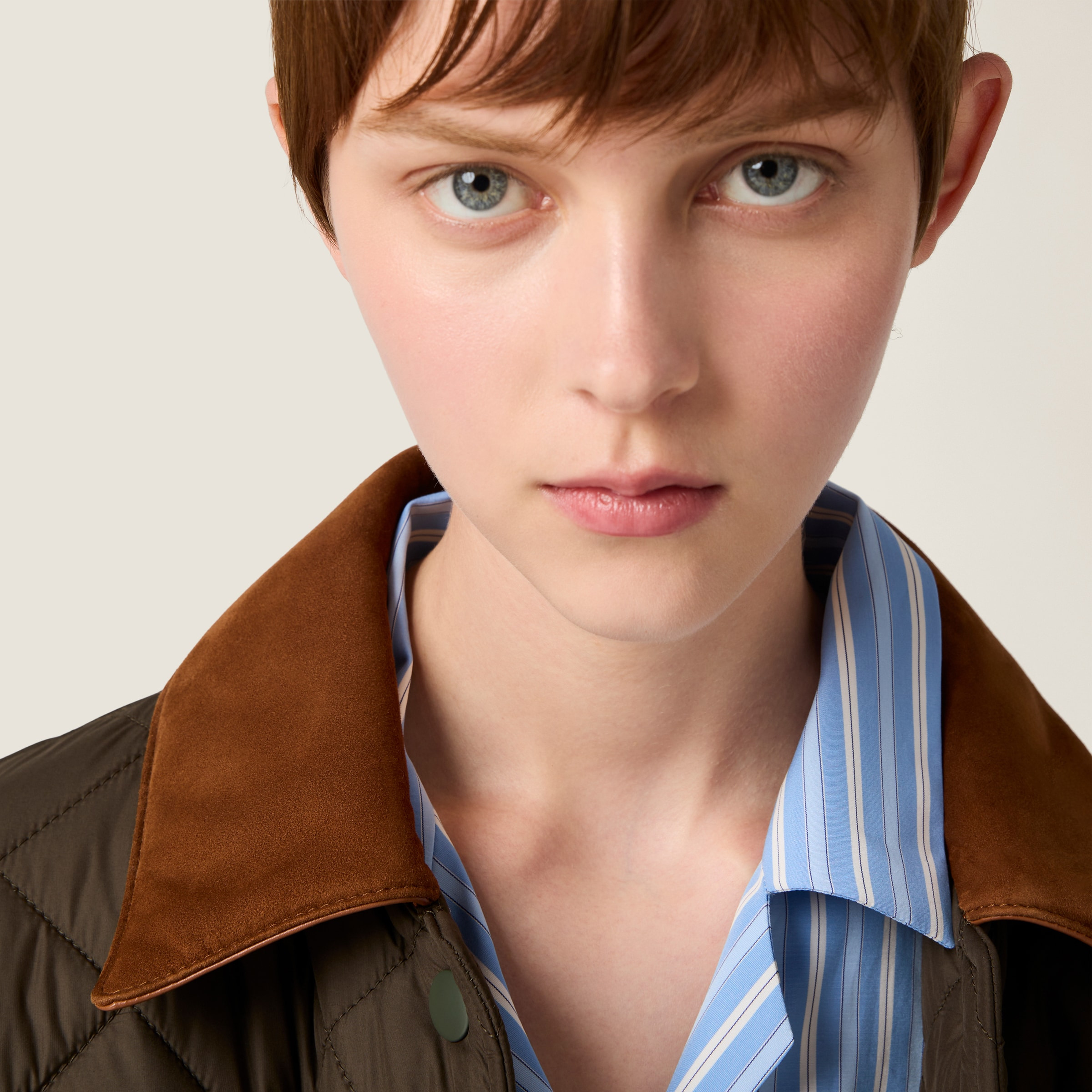 Quilted technical pongé blouson jacket - 4