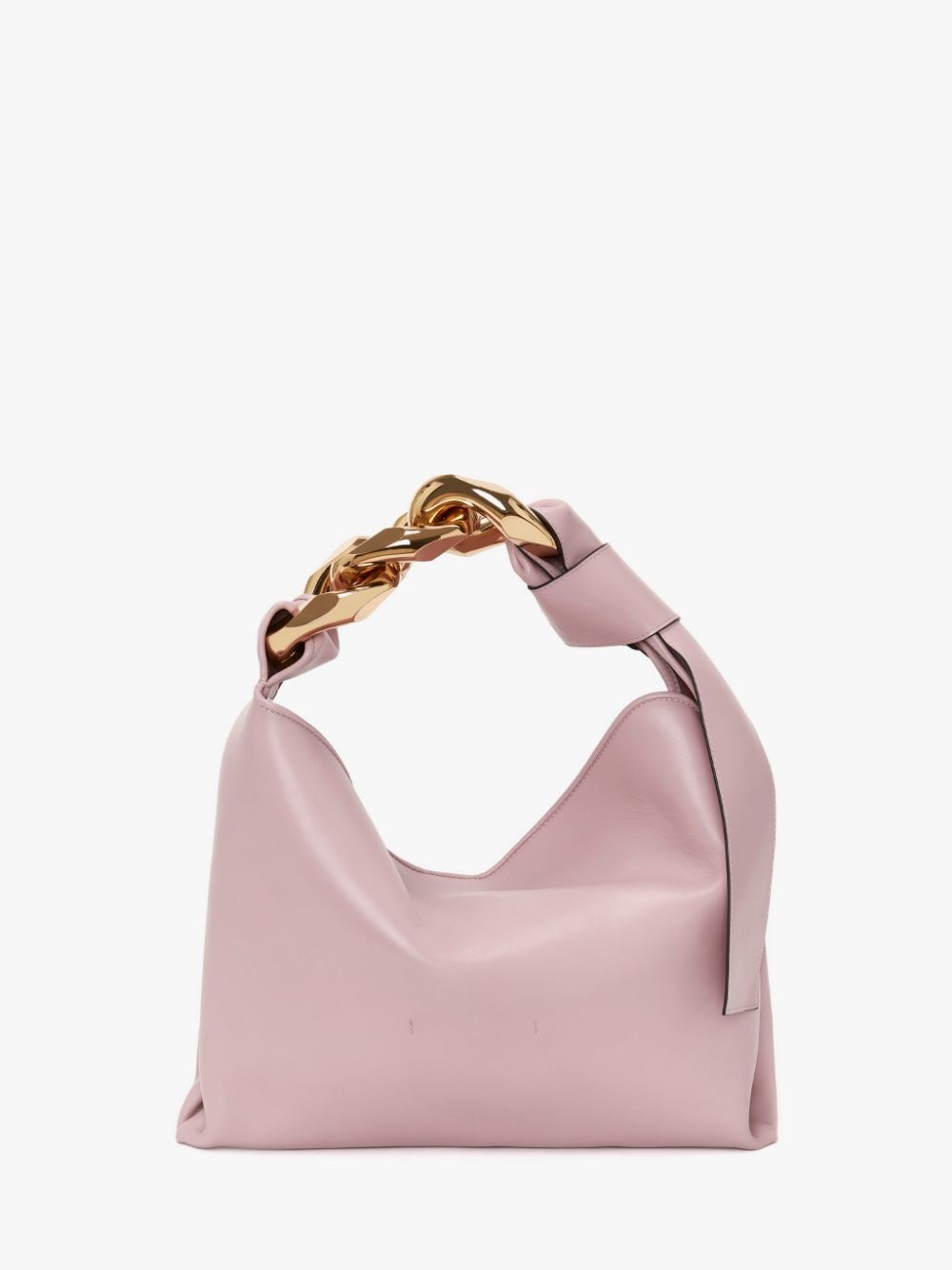 SMALL CHAIN HOBO - LEATHER SHOULDER BAG - 3