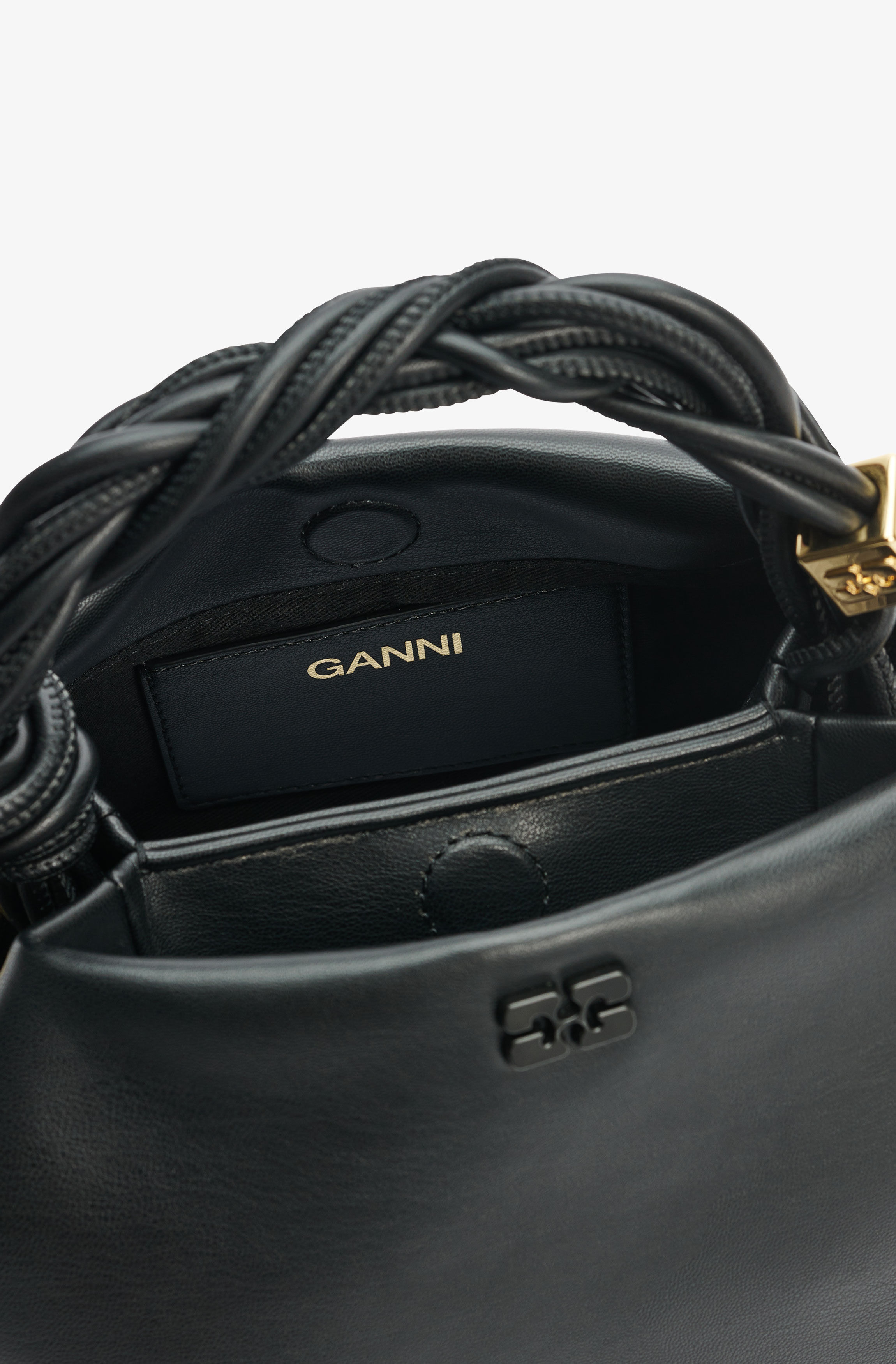 BLACK SMALL GANNI BOU BAG - 3