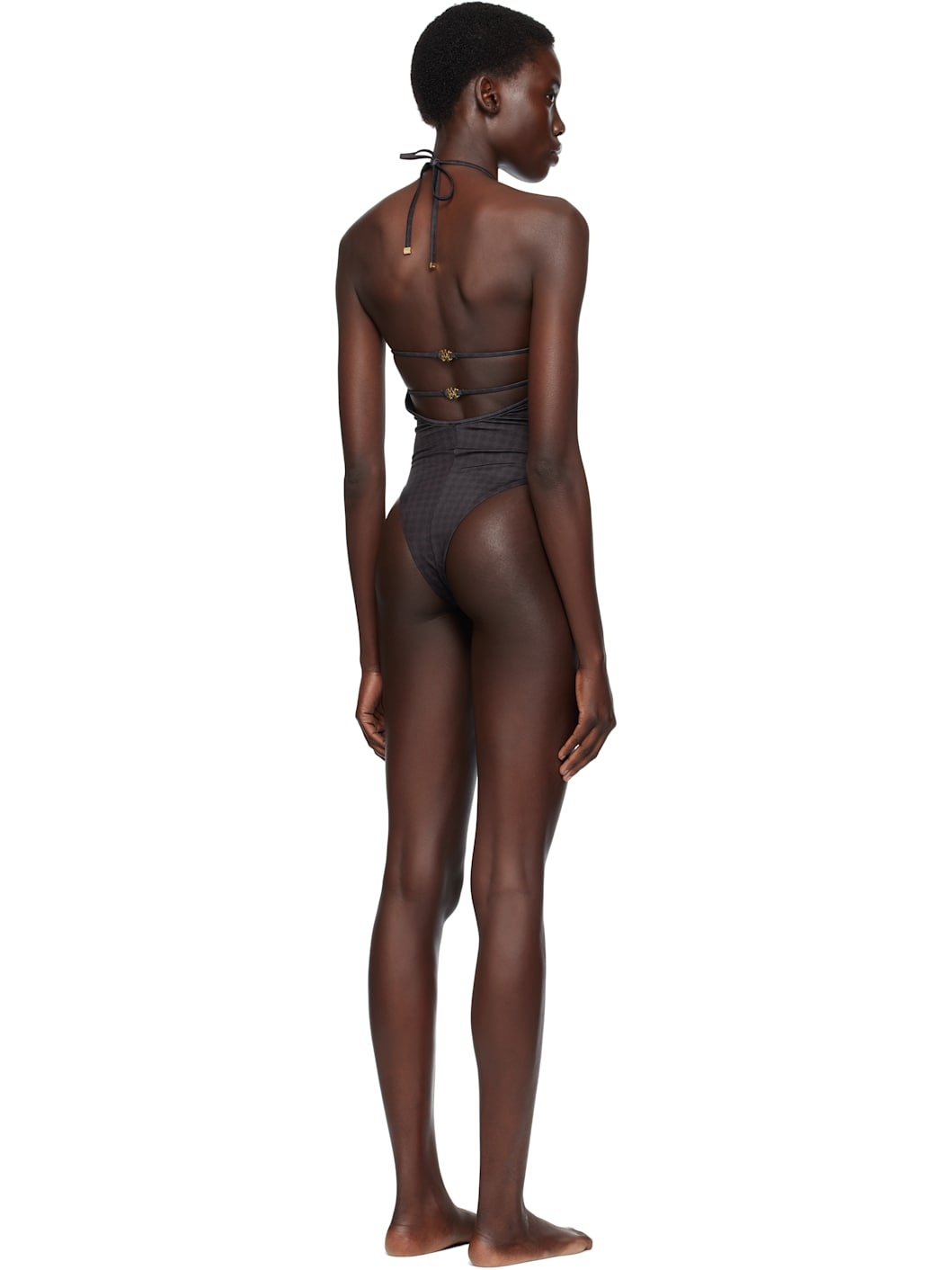 Black MA Quad One Piece Swimsuit - 3