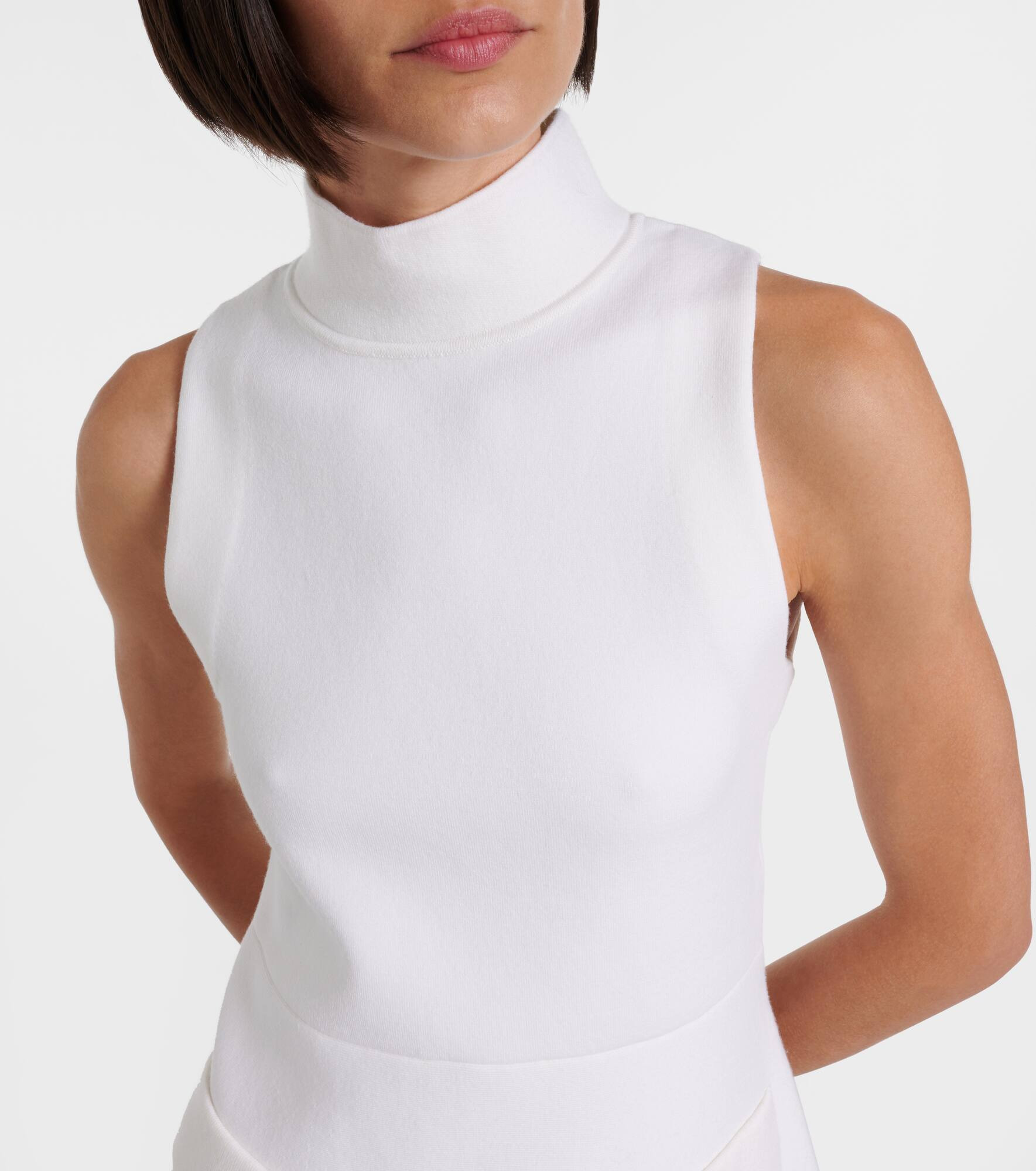 Sharp Ambition wool-blend minidress - 4