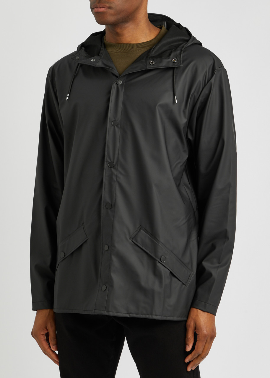 Short matte rubberised raincoat - 2