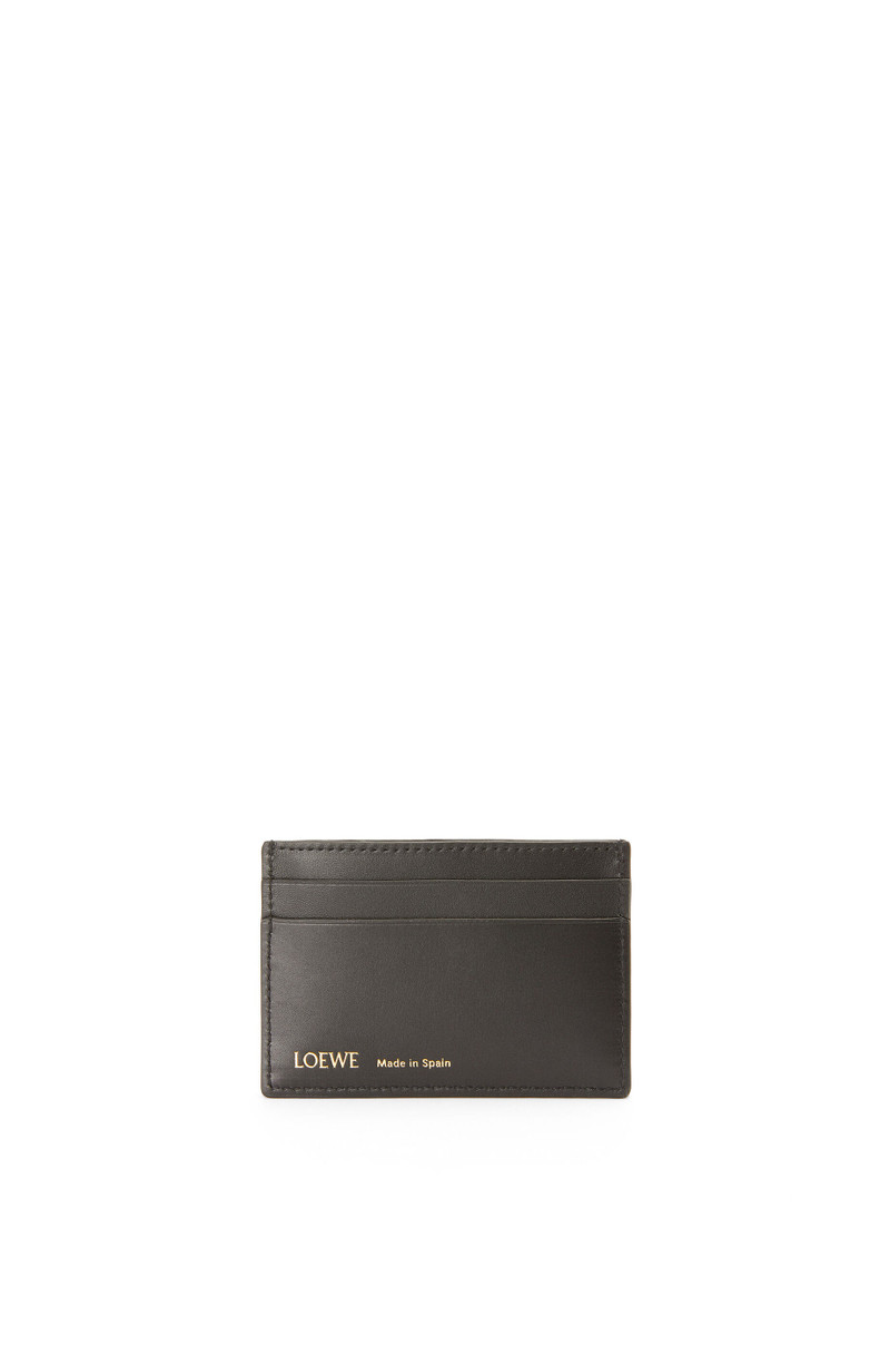 Plain cardholder in jacquard and calfskin 3