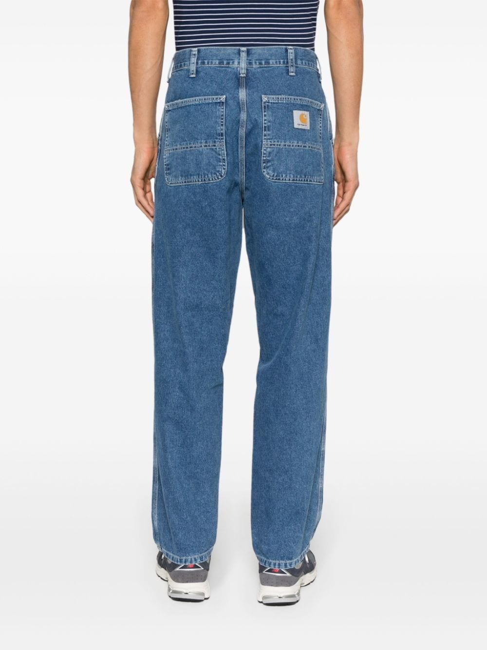 Simple mid-rise straight-leg jeans - 4